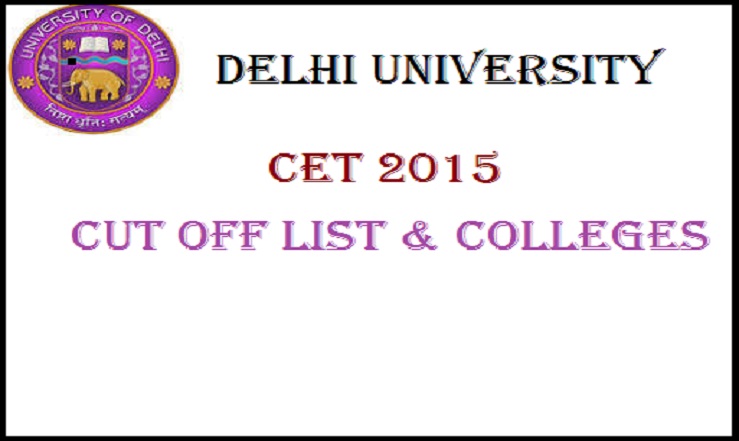 Delhi University Cut Off Lists