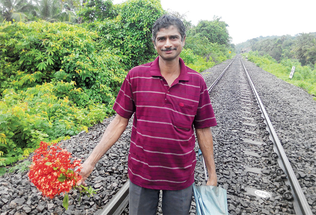 Man Averts Major Train Disaster With Red Flowers 