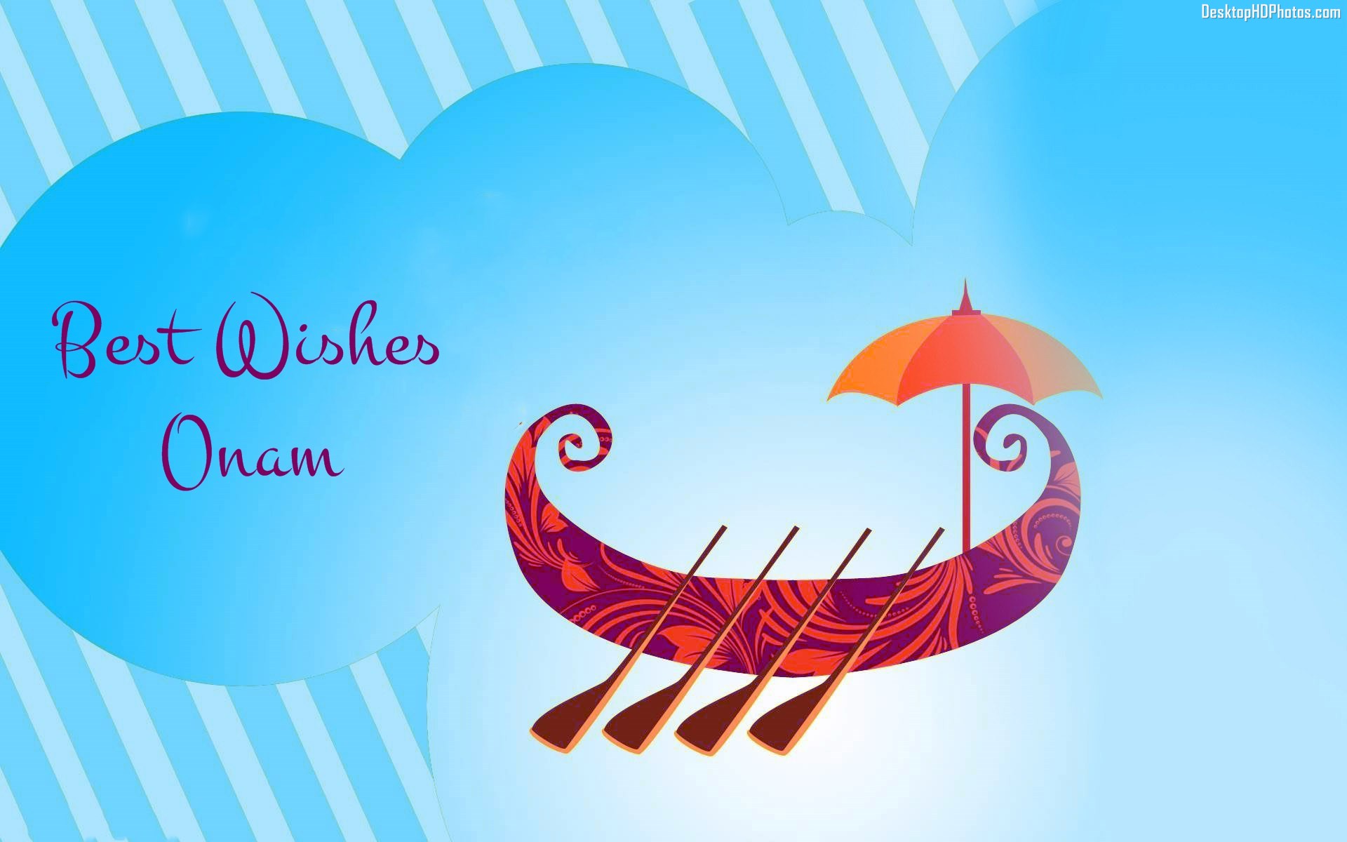 Happy Onam 2015 Images with boat