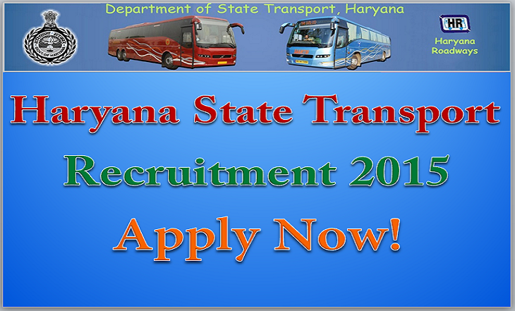 Haryana State Transport Recruitment 2015 Apply for 725 Posts