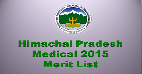 Himachal Pradesh Medical Merit List 2015