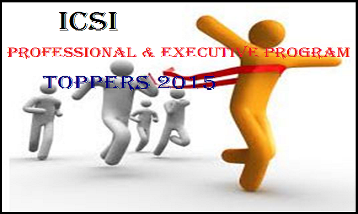 ICSI Professional and Executive Top 3 Rank Holders