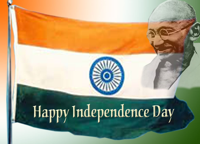 indian_flag_wallpapers with Gandhiji pic