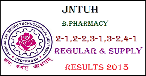 JNTUH B-Pharmacy 2-1,2-2,3-1,3-2 And 4-1 Regular/Supply Recounting And ...