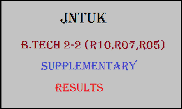 JNTUK 2-2 Sem Supply (R10, R07, R05) Batch Results
