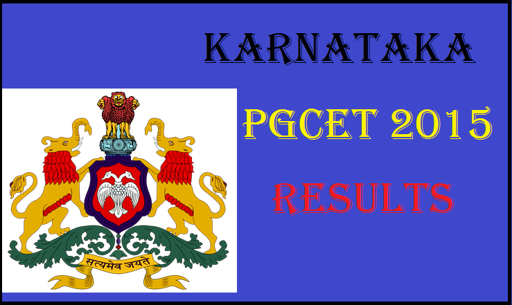 Karnataka PGCET 2015 Results