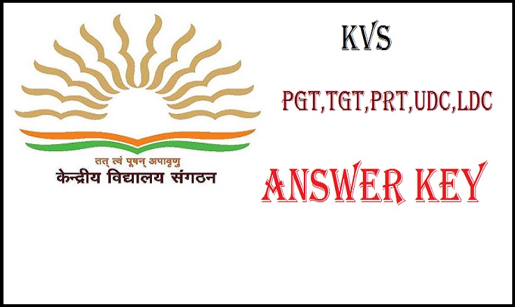 KVS PGT TGT PRT UDC LDC Answer Key