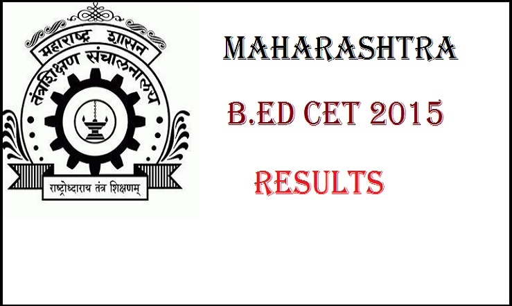 Maharashtra B.Ed CET 2015 Results