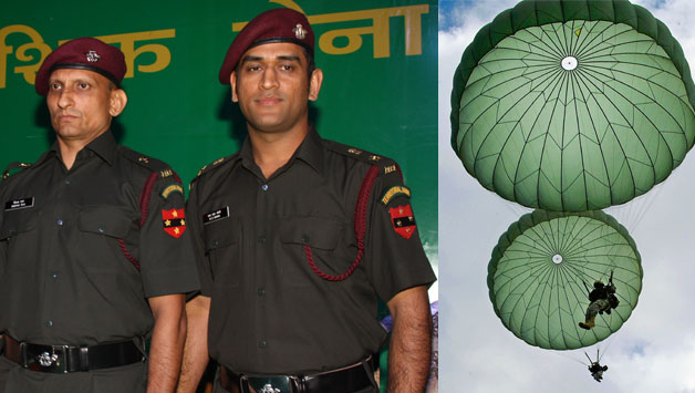 MS Dhoni completes first para jump from Indian Air Force aircraft