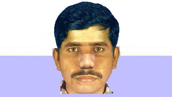 A portrait of the syringe psycho of Andhra released by Andhra Pradesh police.