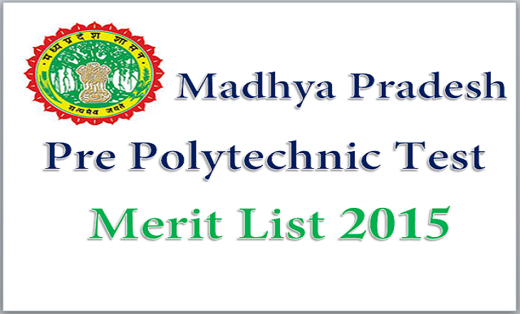 MP PPT Common Merit List 2015