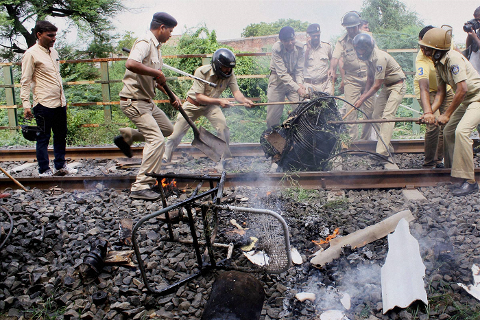 Patel-Protest-violence in gujarat