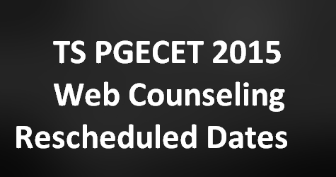 TS PGECET 2015 web counseling