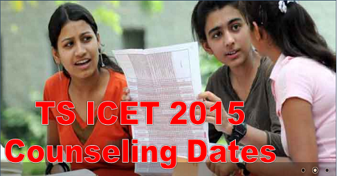 TS ICET 2015 counseling dates