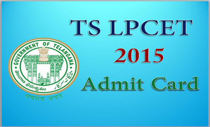 LPCET- 2015 Admit Card