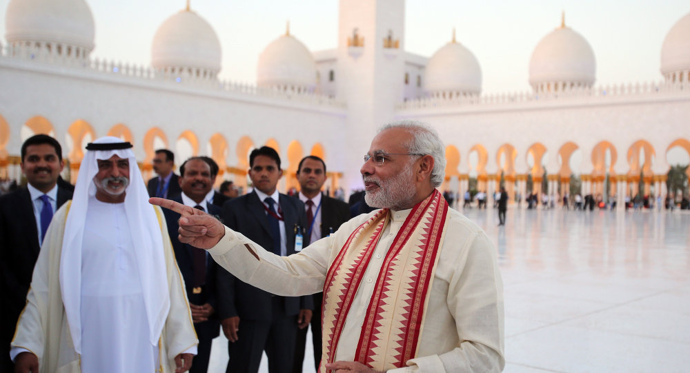 Modi visited mosque in UAE