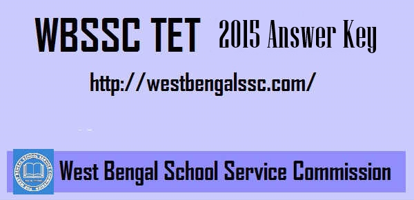 WBSSC-TET answer key with cut off marks 