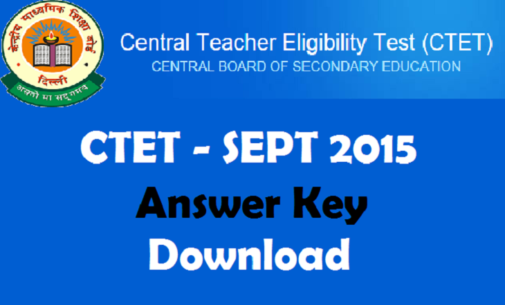 CTET September 2015 Answer key