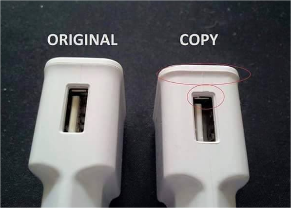 chargers - Difference between Original and Copy