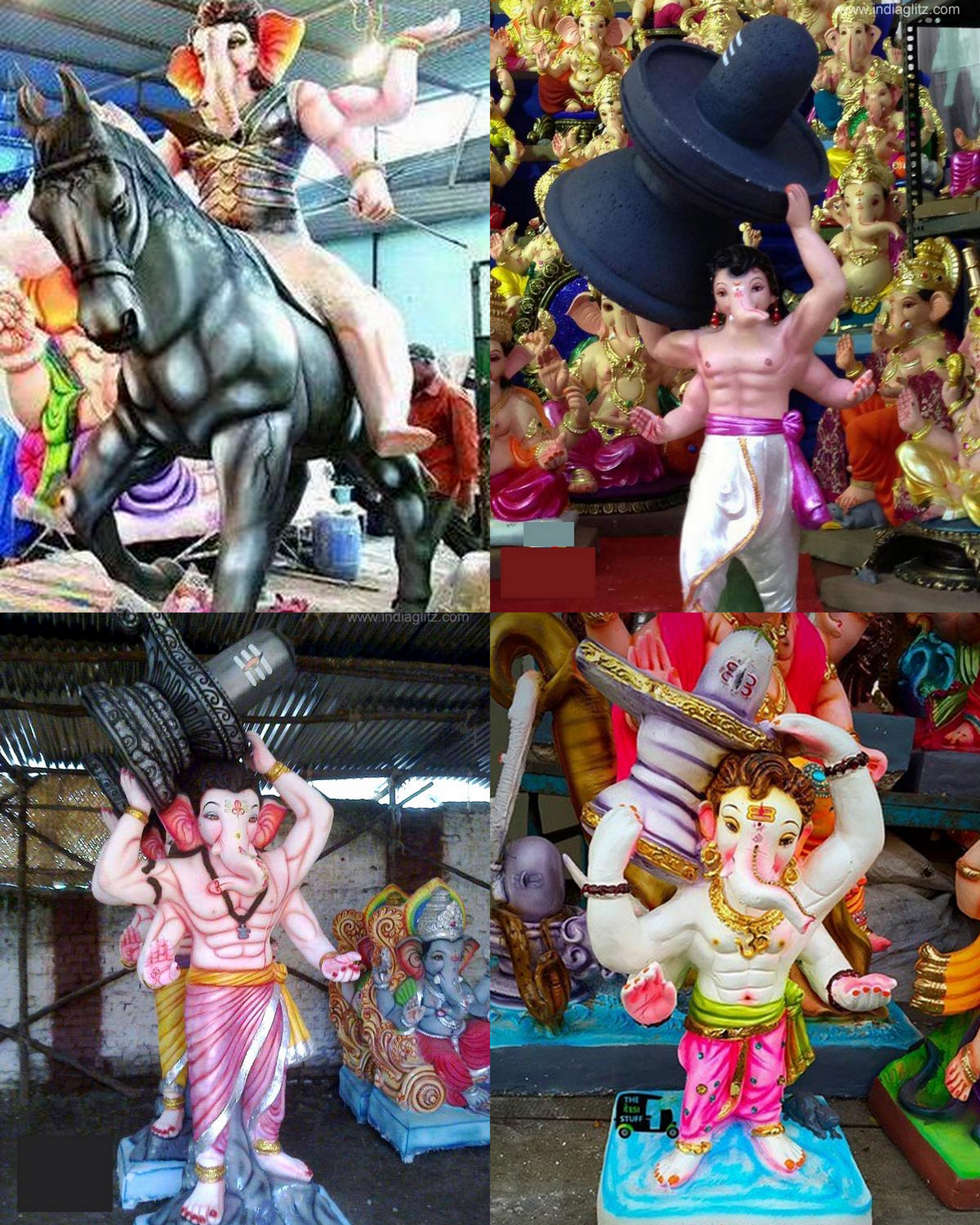 Baahubali inspired ganesh idols in India