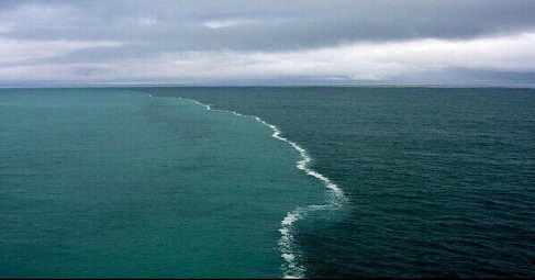 gulf alaska oceans meet two mix but where