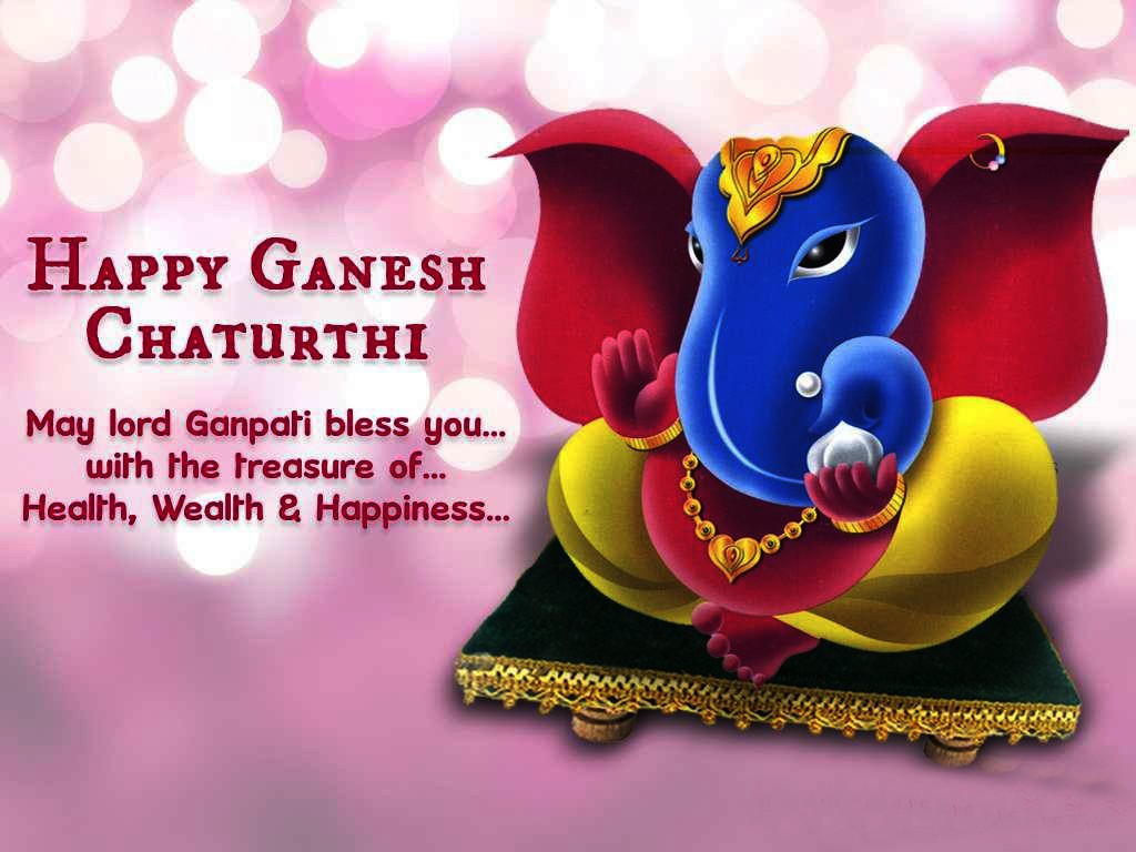 ganesh-chaturthi image with message in english 