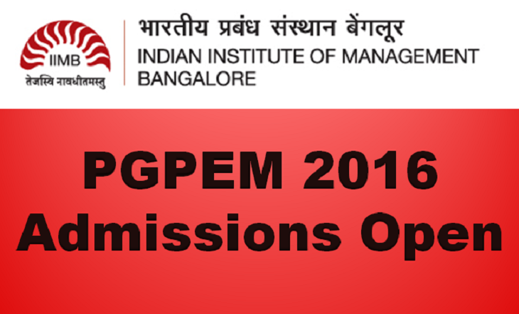 PGPEM 2016 Admissions Online application