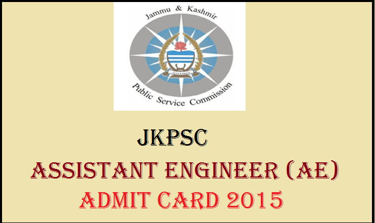 JKPSC AE Admit Card 2015: Download Here form 8th September 2015