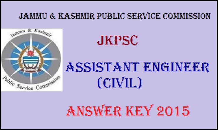 JKPSC Assistant Engineer (Civil) Official Answer Key Released: Download Here