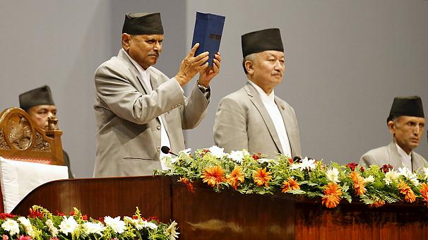 Nepal President announces new constitution