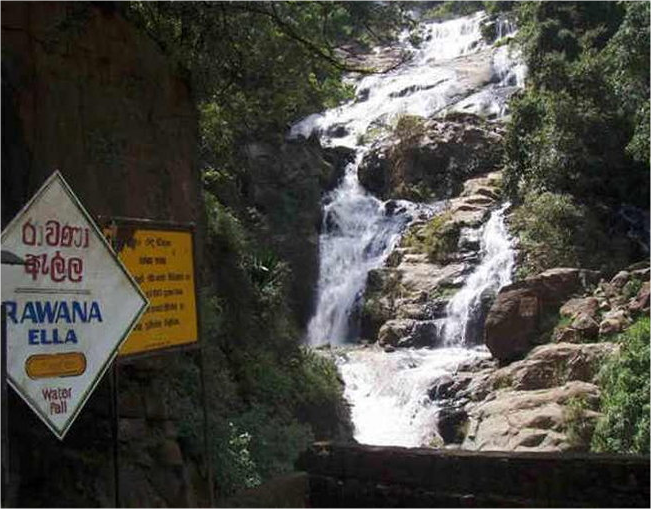 Rawana Ella Water fall is the proof of Ravan Existence in Lanka
