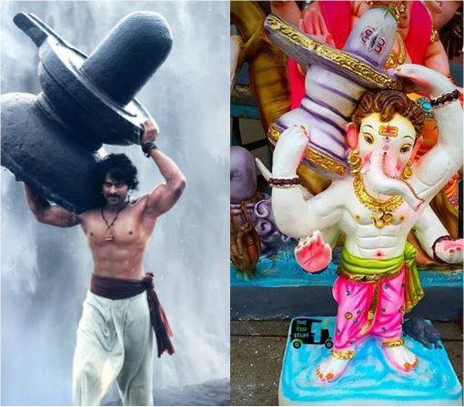 Prabhas To Take Blessings From Baahubali Inspired Ganesh Idol makers
