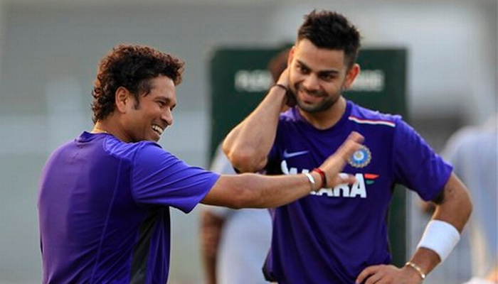 sachin tendulkar and virat kohli teasing each other over twitter 