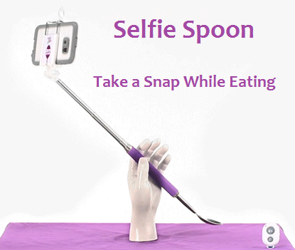 Selfie Spoon - Take a snap while eating