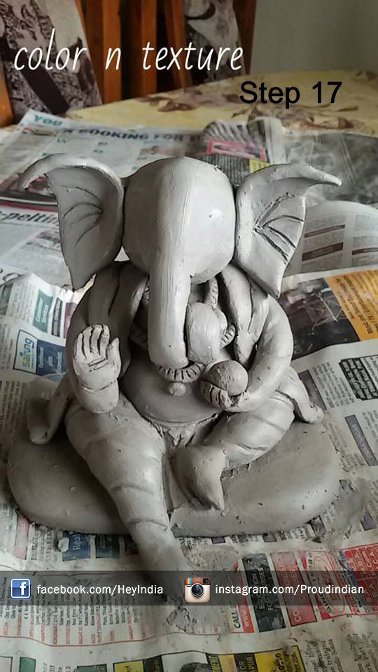 ganesh chaturthi idol making with flour