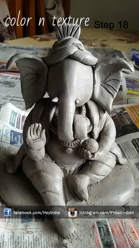 ganesh chaturthi ecofriendly idol making with flour