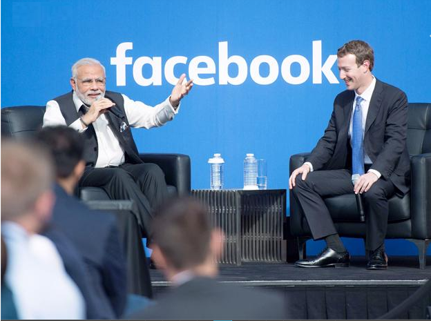 Prime Minister Narendra Modi at Facebook Townhall event