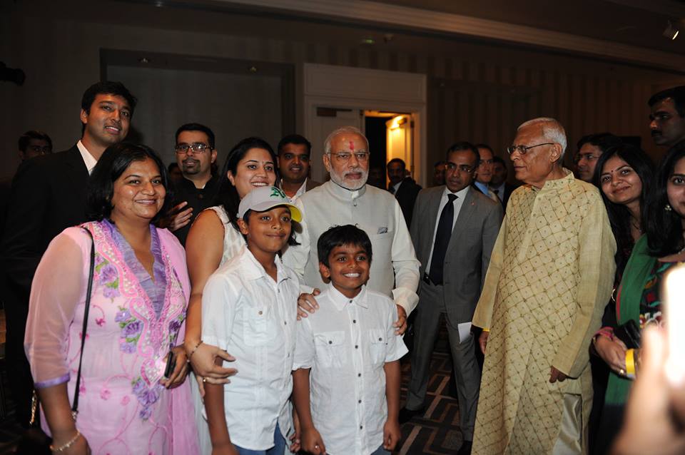 indian community people meet with pm modi