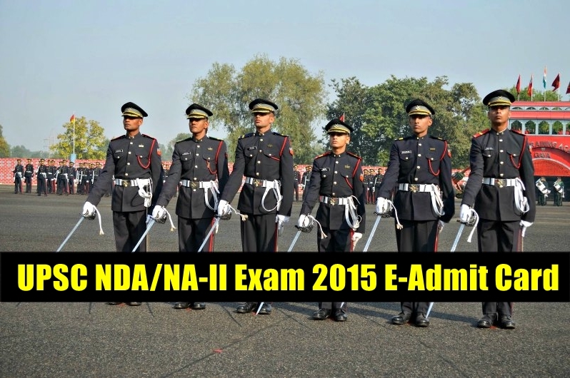 NDA/NA-II-Exam-E-admit cards 2015 