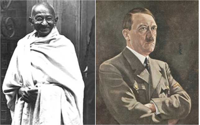 mahatma gandhi and hitler