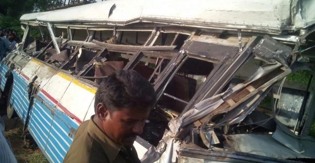 At Least 15 Dead in Bus-Lorry Collision in Ramannapeta