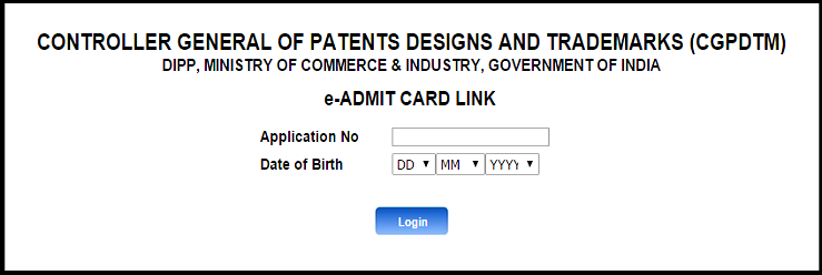 CGPDTM Patent Examiner Main Exam Admit Card 2015 Released: Download NPC Admit Card Here