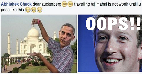 Funny Memes & Trolls On Mark Zuckerberg Visit To Taj Mahal & Townhall In  India