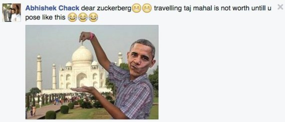 Trolls on Mark Zuckerberg visit to Taj Mahal
