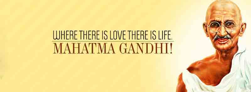 Happy Gandhi Jayanthi Images with Quotes fro FB Cover pic