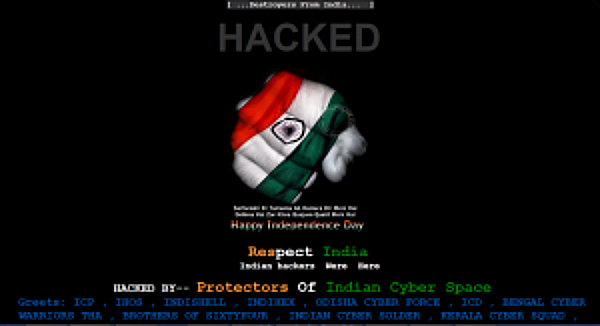 Indian hackers reply to Pakistani hackers