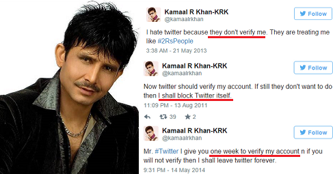 KRK Asked Twitter To Verify His Account, How Twitter ... - 487 x 255 png 137kB