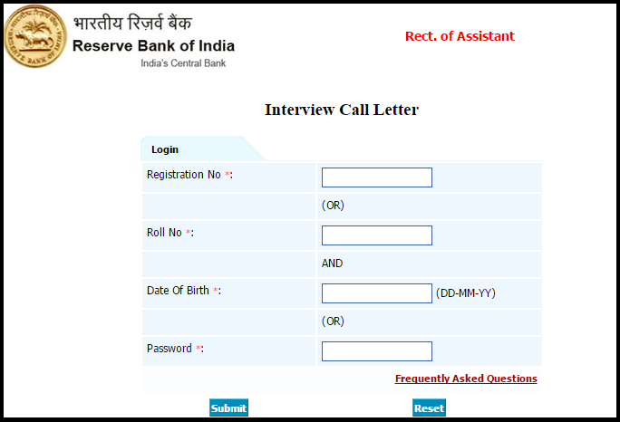 RBI Assistant Call Letter 2015 Released: Download Here