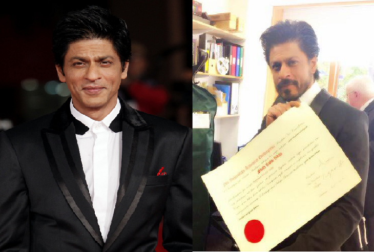 SRK conferred with Honorary degree from Edinburgh University