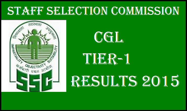 SSC Combined Graduate Level (CGL) Tier-1 Results 2015 Declared: Staff Selection Commission